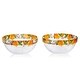 preview thumbnail 3 of 1, STP Goods Lemons Galore Glass Salad Bowl Set of 2