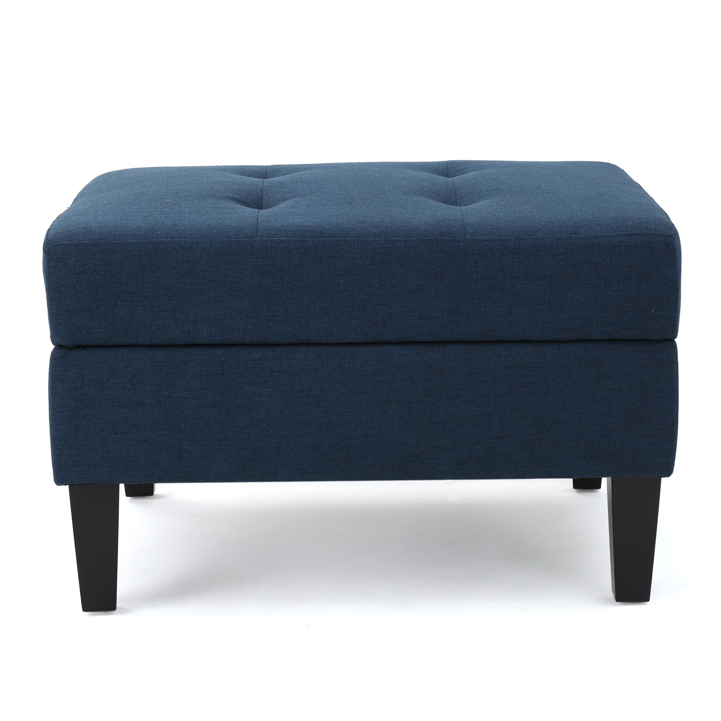 Storage Ottoman With Hinged Lid For Living Room