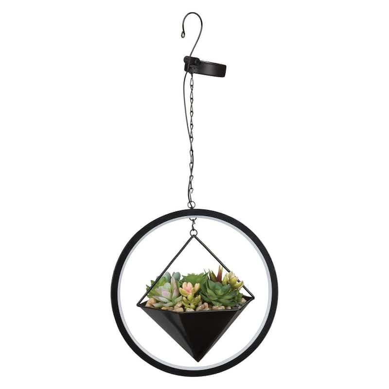 Lumen Succulent Solar Lantern - Hexagon