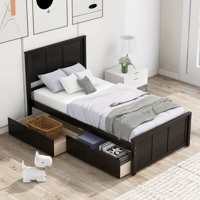 Twin Size Platform Bed
