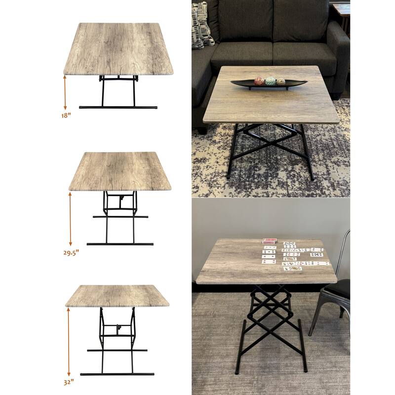 18" to 32" Adjustable Height Card Table