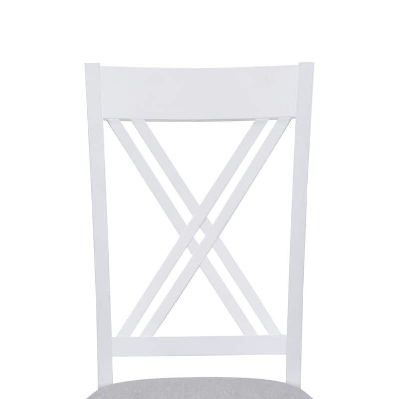 Dining Table Set Kitchen Rectangular Table and 4 Chairs for Kitchen