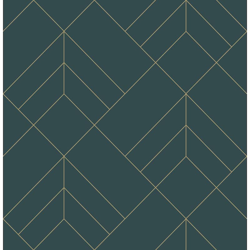 A-Street Prints Sander Slate Geometric Wallpaper