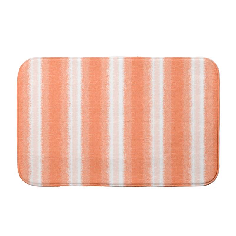 Sea Lines Bath Mat - 21 x 34 - Orange