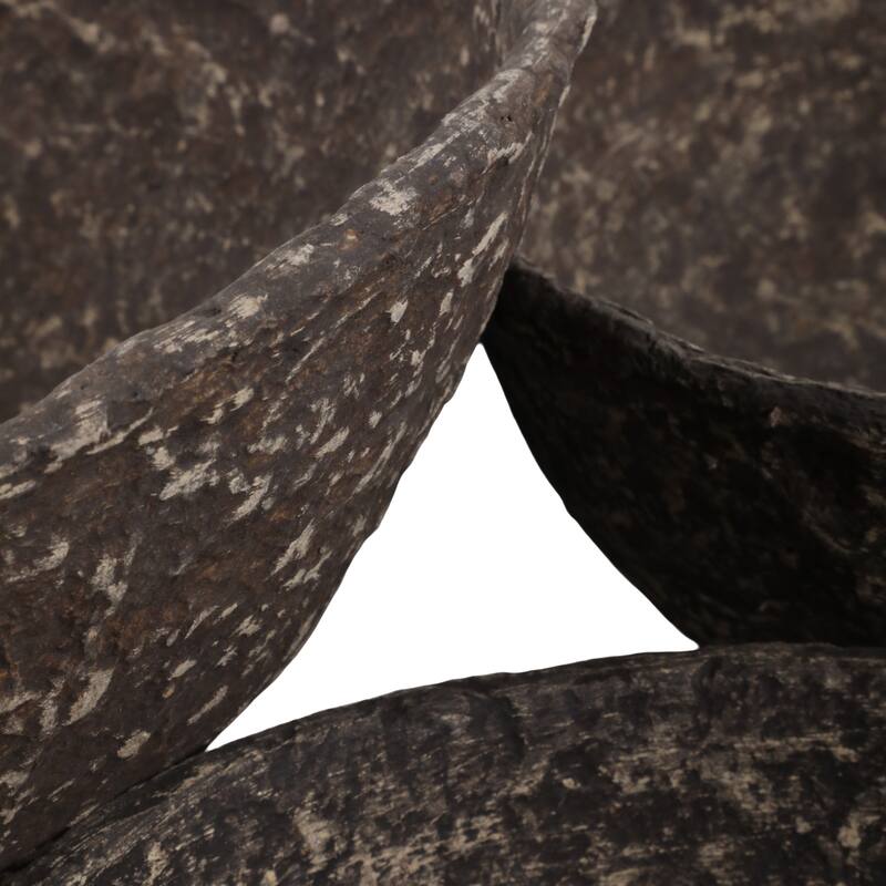 Pottery Paper Mache Bowls Handcrafted Unique Texture (Set of 3)