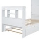 preview thumbnail 8 of 19, Nestfair Twin Size Platform Bed with Storage Headboard and Footboard, Pull Out Shelves and Twin Size Trundle