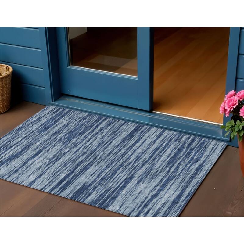 HomeRoots Abstract Modern Rectangle Outdoor Rug - 3' x 5'