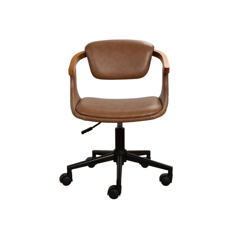 Art Leon Swivel and Height Adjustable Home Office Desk Chair with Rolling