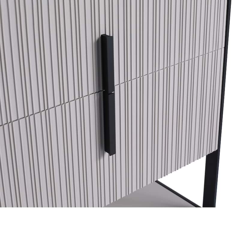 Fine Fixtures Serenity Modern Bathroom Vanity with White Stone Top