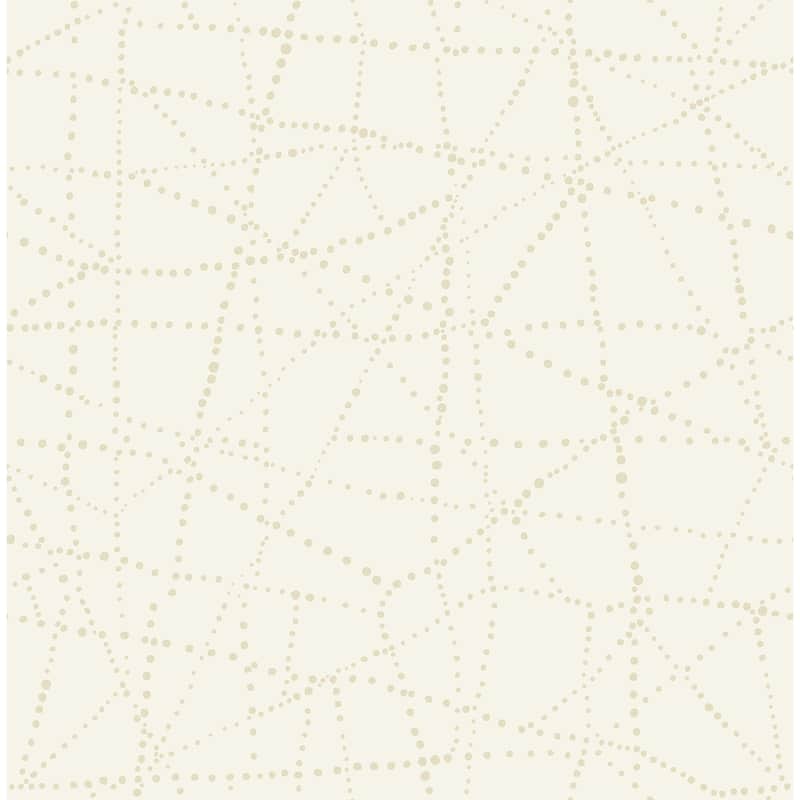 A-Street Prints Alcott Cream Dotted Wallpaper
