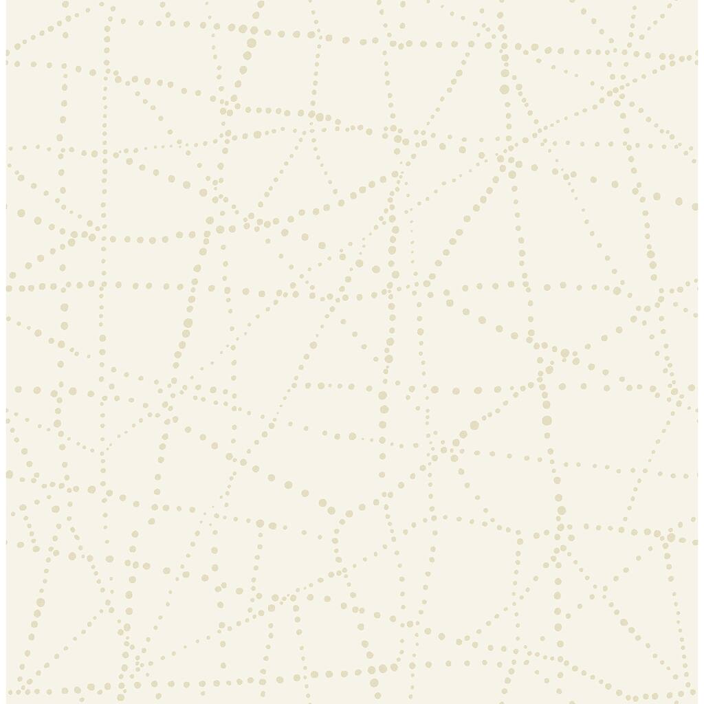 A-Street Prints Alcott Cream Dotted Wallpaper
