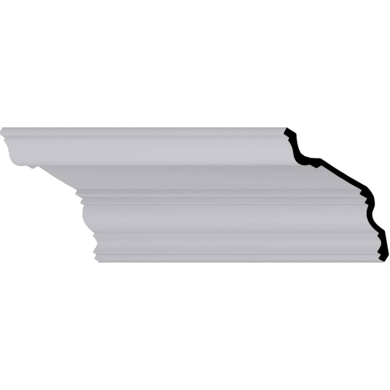 Antonio Traditional Crown Moulding - 4"H x 9"P x 10 1/4"F x 94 1/2"L