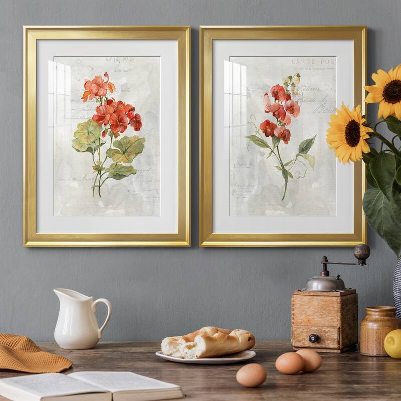 Linen Geranium Premium Framed Print - Ready to Hang