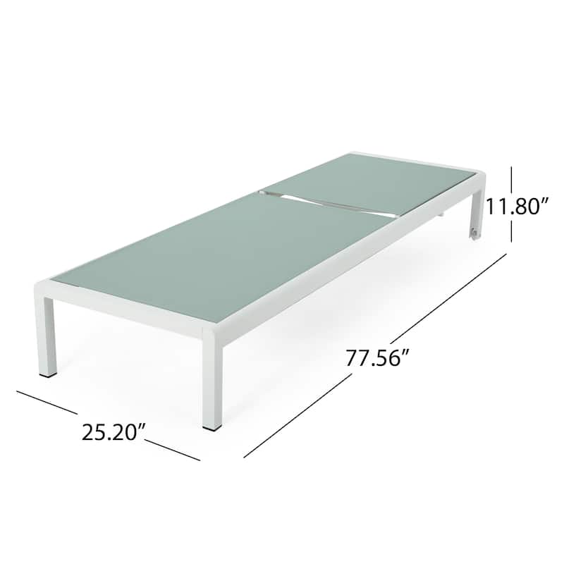 Cape Coral Kd Chaise Lounge Wht(Mp2) - Green