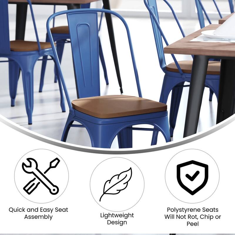 All-Weather Commercial Stack Chair & Poly Resin Seat