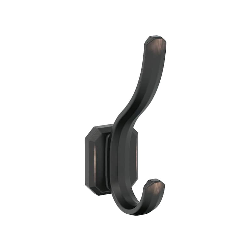 Amerock Granlyn Double Prong Decorative Wall Hook - Oil Rubbed Bronze