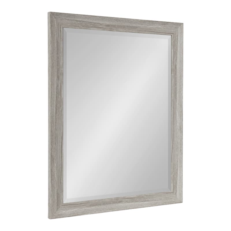 Kate and Laurel Dalphia Rectangle Bathroom Wall Mirror - 22x28 - Gray