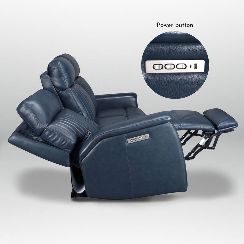 83.5'' Leather Zero Gravity Power Reclining Sofa with Power Headrest and Power Lumbar,USB&USB-C Port