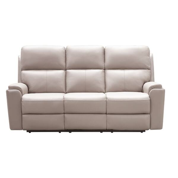 Shop Abbyson Jackson Top Grain Leather Manual Reclining Sofa Overstock 31294092