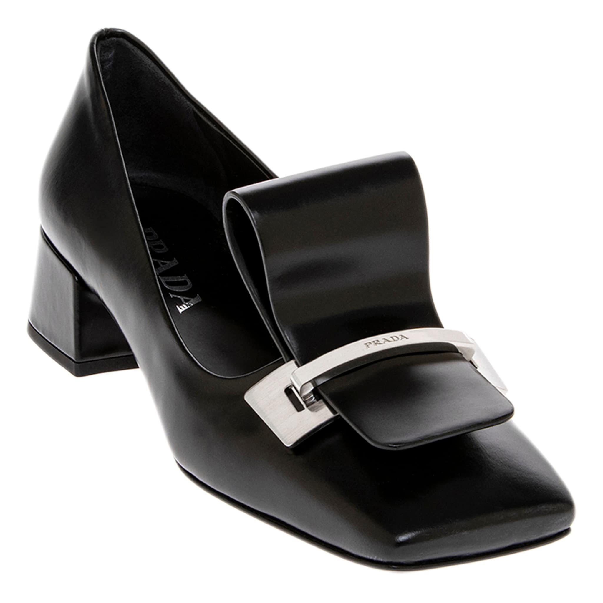 Prada Brushed Leather Pumps