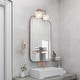 preview thumbnail 19 of 25, Siya Modern 3/2/1 Frosted Glass Bathroom Vanity Lights Romantic Gold Statement Wall Sconces