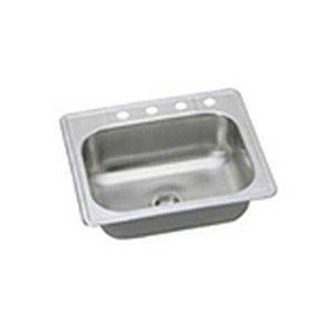 PROFLO Bealeton 25" Drop In Single Basin Stainless Steel Kitchen Sink - Stainless Steel