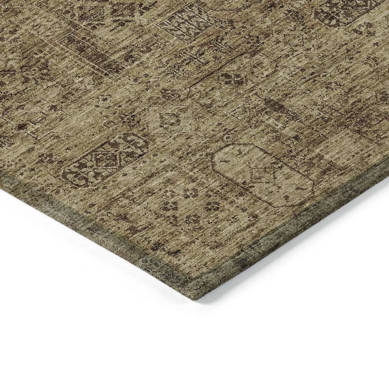 HomeRoots Floral Transitional Rectangle Outdoor Rug