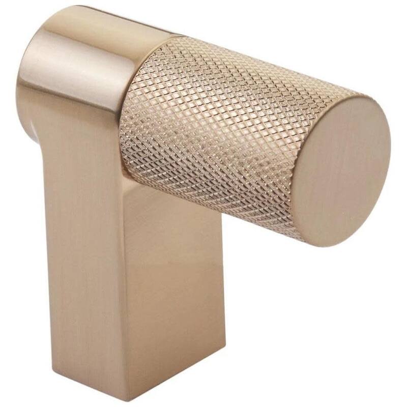 Emtek 86659.REC.KN Knurled 2" Long Finger Cabinet Pull with