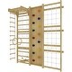 preview thumbnail 11 of 10, Walnut 9-in-1 Swedish Ladder Wall Gym | Indoor Wooden Climber & Activity Set for Kids - Natural
