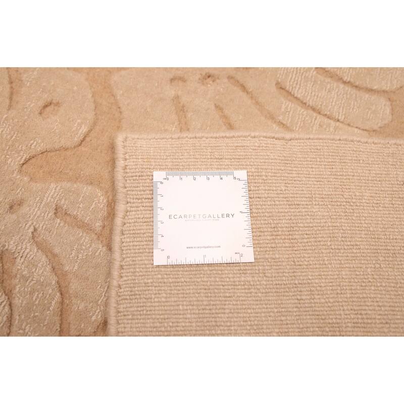 ECARPETGALLERY Hand Loomed Kashkuli Gabbeh Beige Wool Rug - 7'9 x 11'2