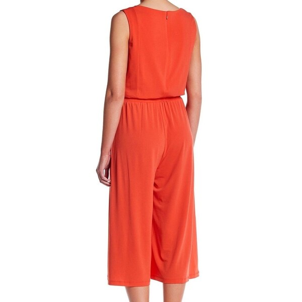 vince camuto orange jumpsuit