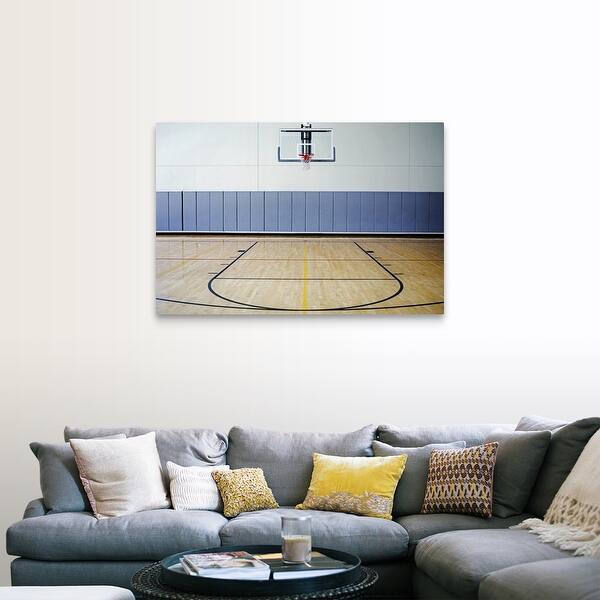 Shop Basketball Court Canvas Wall Art On Sale Overstock