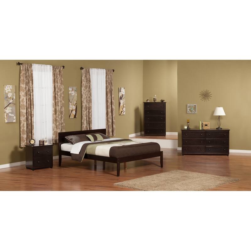 Glam Twin Platform Bed - Modern Design, Sturdy Frame, Caramel Finish, Low Profile, Easy Assembly