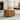 Art Leon Top Grain Leather Square Pouf Ottoman