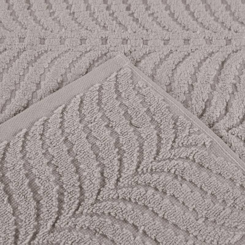 Superior Chevron Zero Twist Cotton Face Towel Washcloth Set of 12