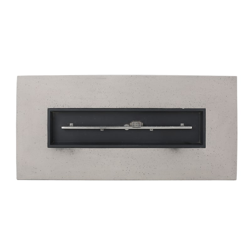 Christopher Knight Home Aidan Outdoor 50,000 BTU Rectangular Fire Pit (Tank Holder Not Included)