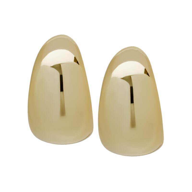 Victoria Townsend Gold Plated Thick Huggie Earring. - Yellow