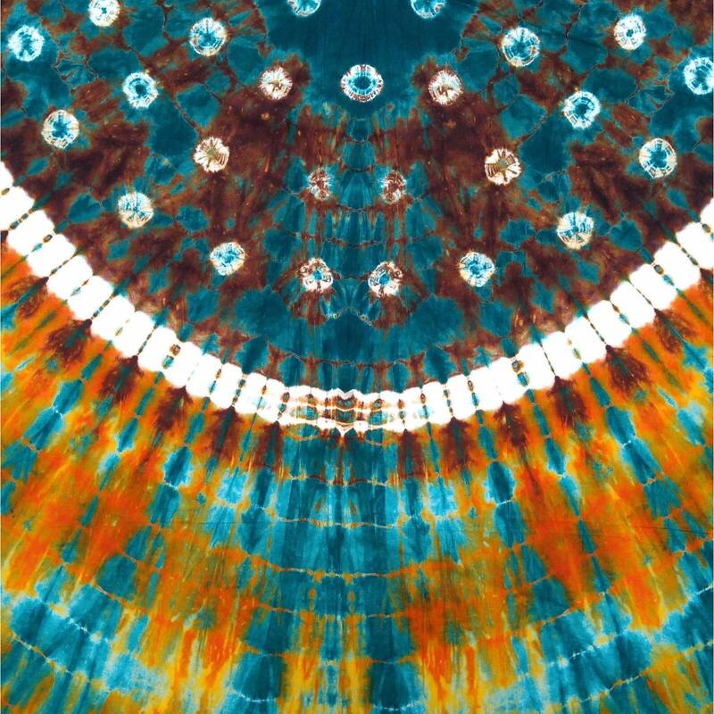 Cotton Bandhani Tie Dye Mandala Tablecloth Round - 76-inch Round