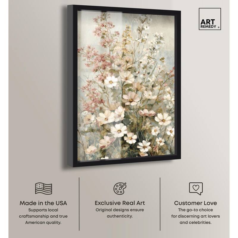 Heirloom Blossoms I Shadowbox by Art Remedy