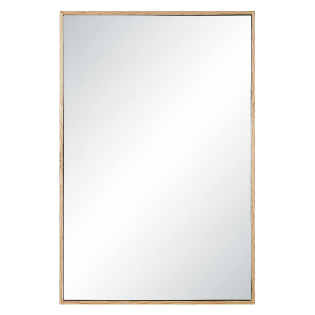 Renwil Greyson 36" H x 24" W Wall Mirror, Beige - Beige/Silver