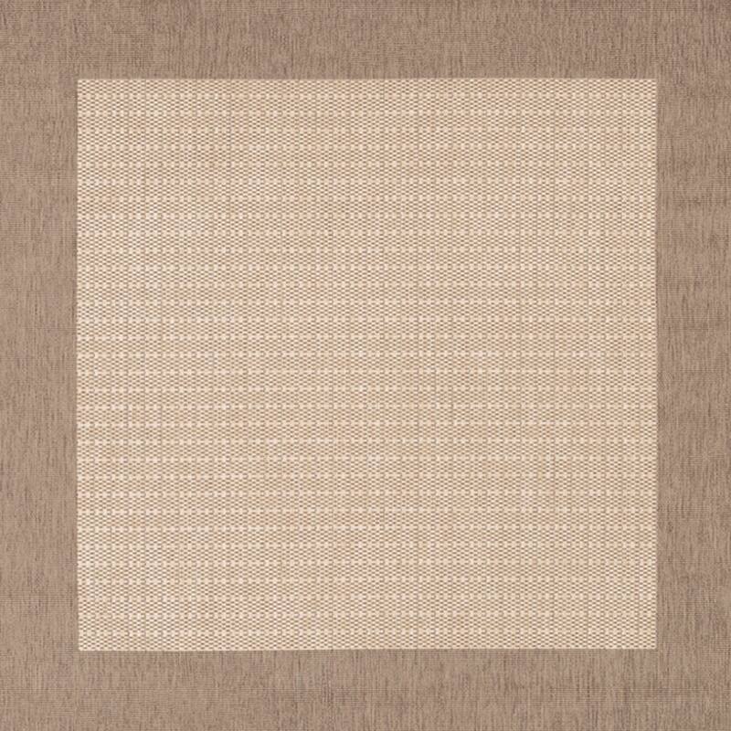 Pergola Quad Indoor/ Outdoor Area Rug - 7'6" Square - Light Brown/Beige