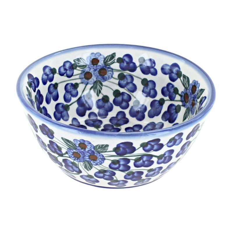 Blue Rose Polish Pottery WR Unikat Cereal Bowl - Royal Vine
