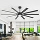 preview thumbnail 21 of 37, 72"/80" Large Windmill Ceiling Fan with Light and Remote(10 Reversible Blades)