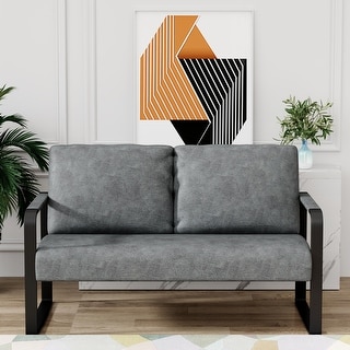 Loveseat Couch Bench Settee for Living Room, Upholstered Small