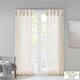 Madison Park Elowen Twisted Tab Voile Sheer Window Pair