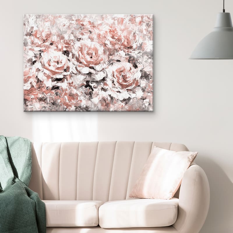 Le Jardin Blush by Belle Maison Canvas Art Print