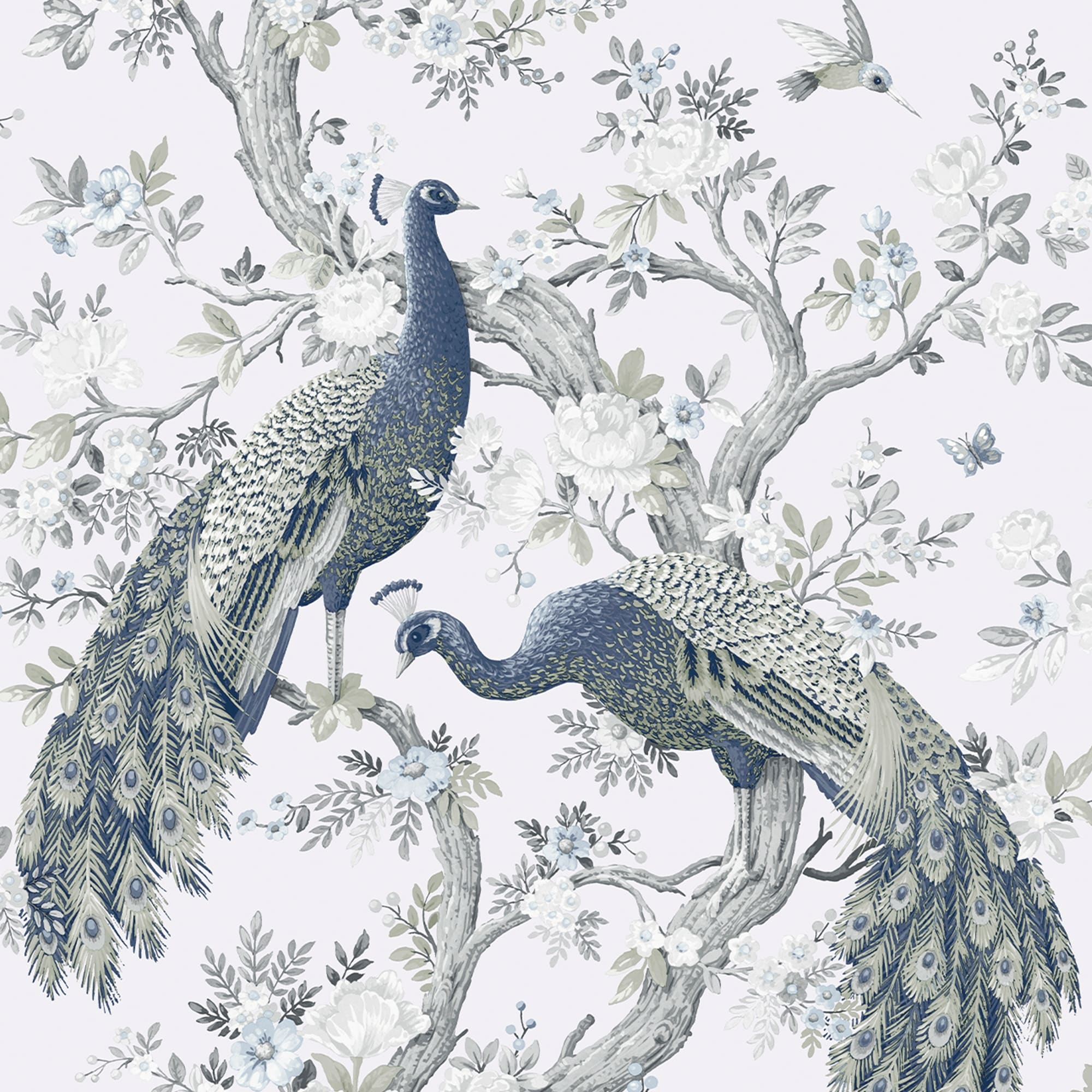Laura Ashley Belvedere Midnight Wallpaper - N/A - On Sale - Bed