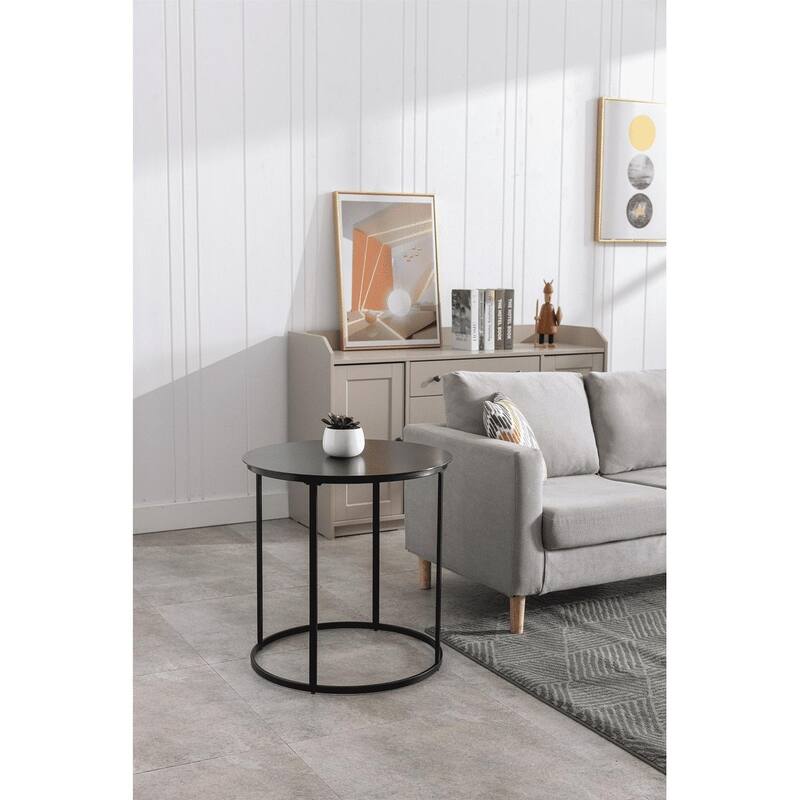 Landon Iron Round Side Table