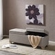 preview thumbnail 5 of 12, Ashcroft Dual Compartment Flip-Top Storage Bench