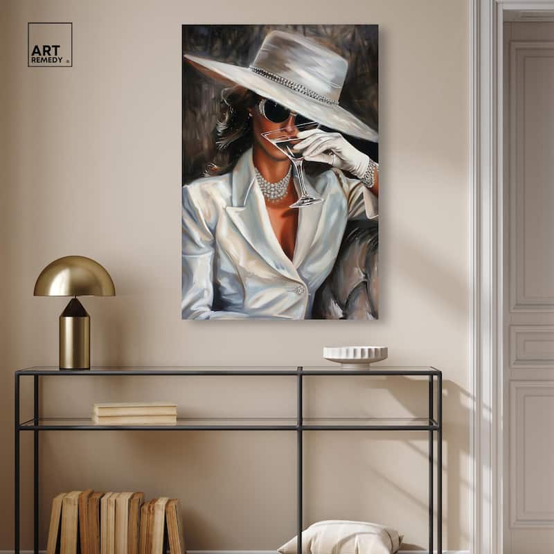 Time for a Martini Canvas by Art Remedy, Gallery Wrapped